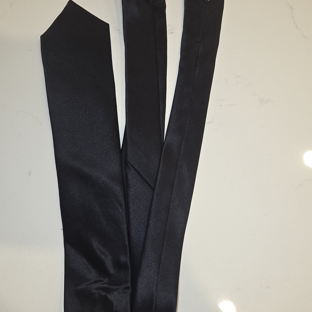 George Black Satin Tie